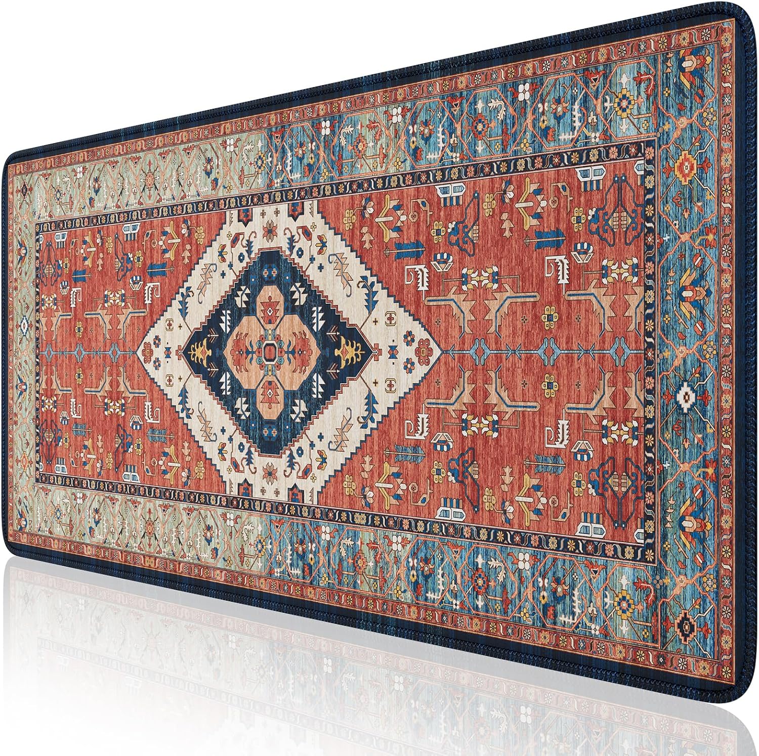 iCasso Retro Desk Mat - XL Non Slip Gaming Mouse Pad