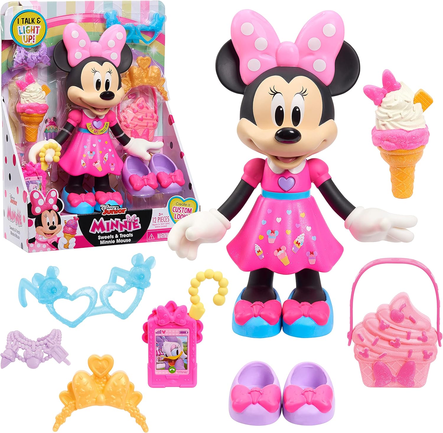 Interactive Minnie Mouse Doll - Lights, Sounds, & Accessories