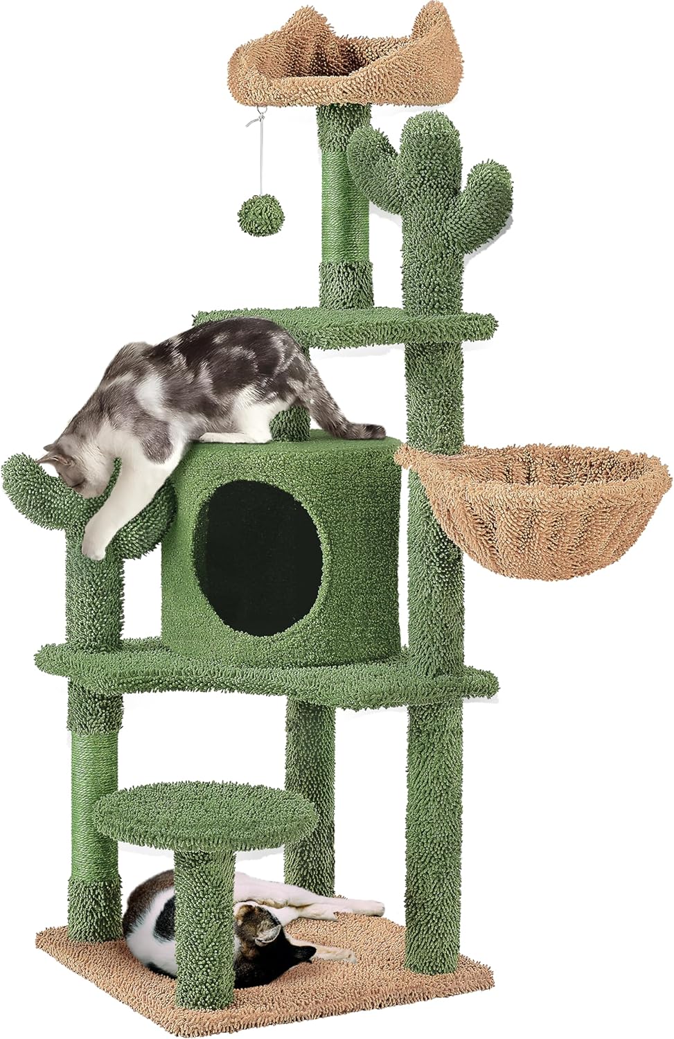 Yaheetech Cactus Cat Tree - Multi-Level Cat Climbing Tower