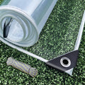 Dulepax Clear Tarp Heavy Duty 8x10 ft - 14 MIL Waterproof PVC
