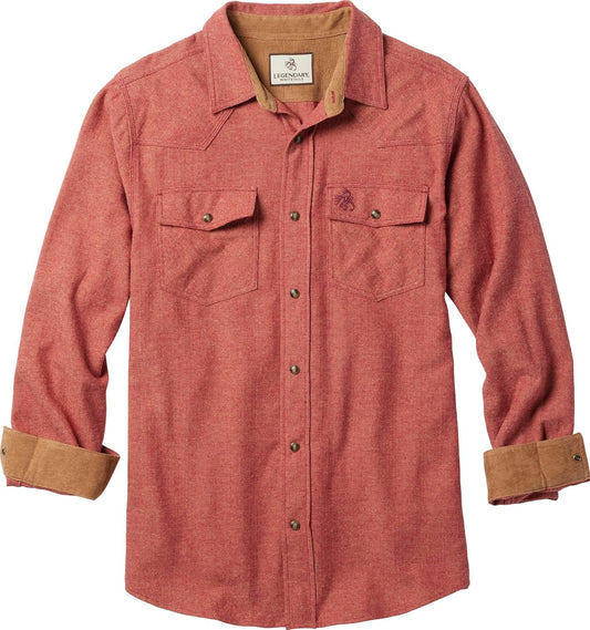 Legendary Whitetails Men's Western Flannel Shirt for Comfort
