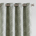 Sage Green Patterned Curtains for Living Room and Bedroom Decor