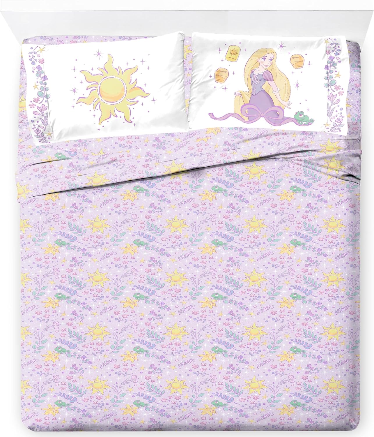 Disney Princess Rapunzel Kids Sheet Set - Ultra-Soft Bedding