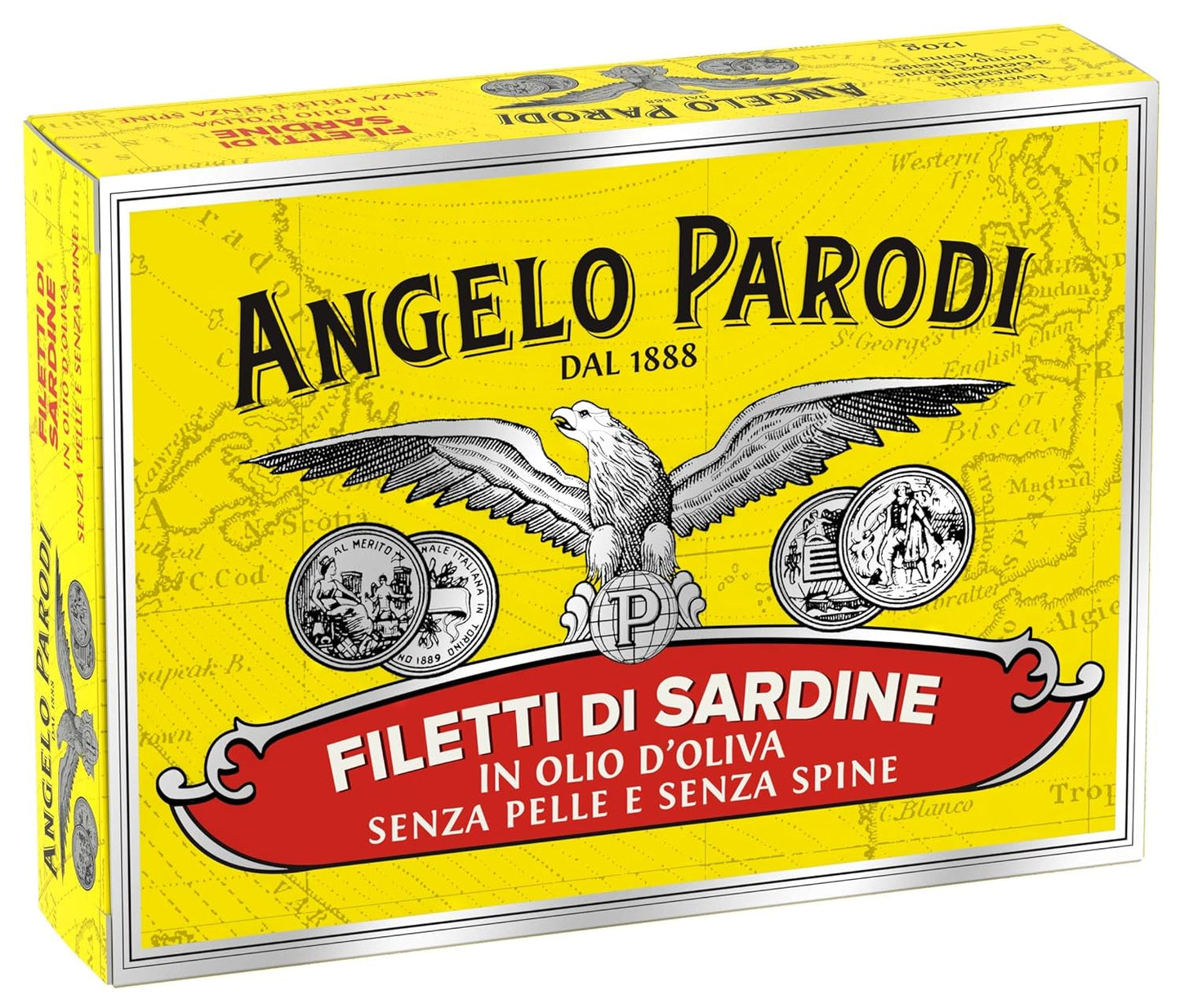 Angelo Parodi Sardines Boneless Skinless Fillets in Olive Oil