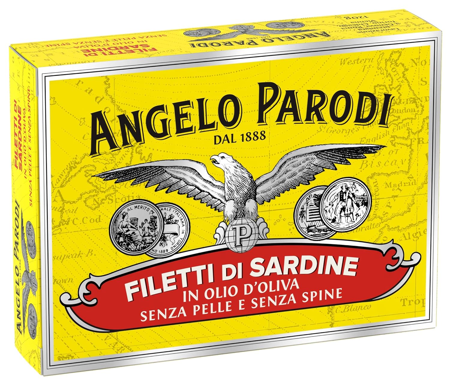 Angelo Parodi Sardines Boneless Skinless Fillets in Olive Oil