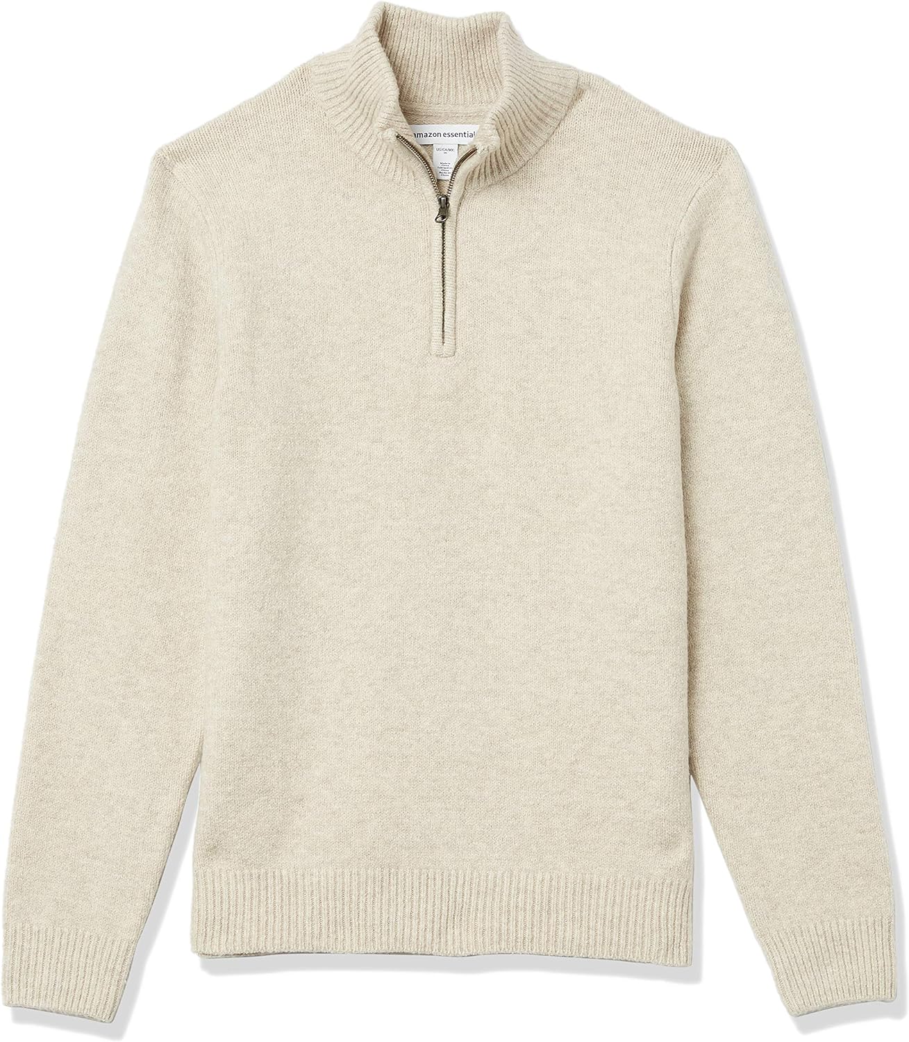 Men's Long-Sleeve Soft Touch Quarter-Zip Sweater for Comfort
