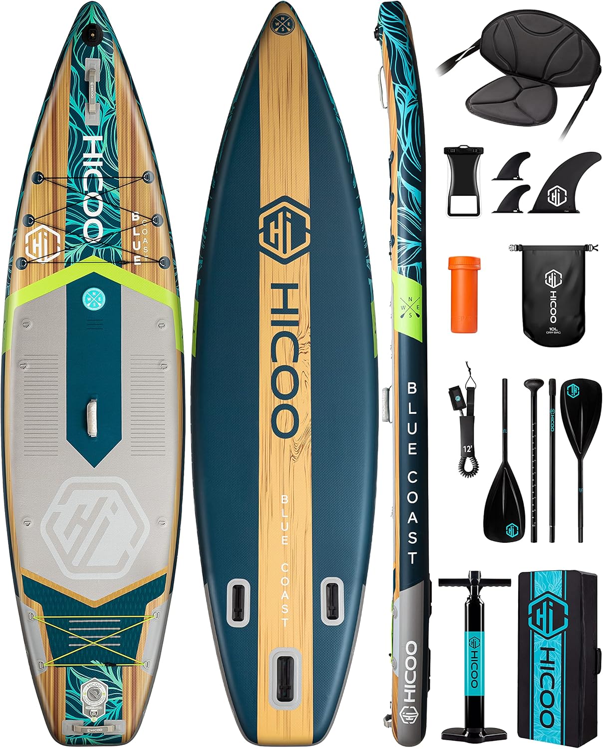 11ft 6in' Extra Wide Inflatable Paddle Board for All Adventures