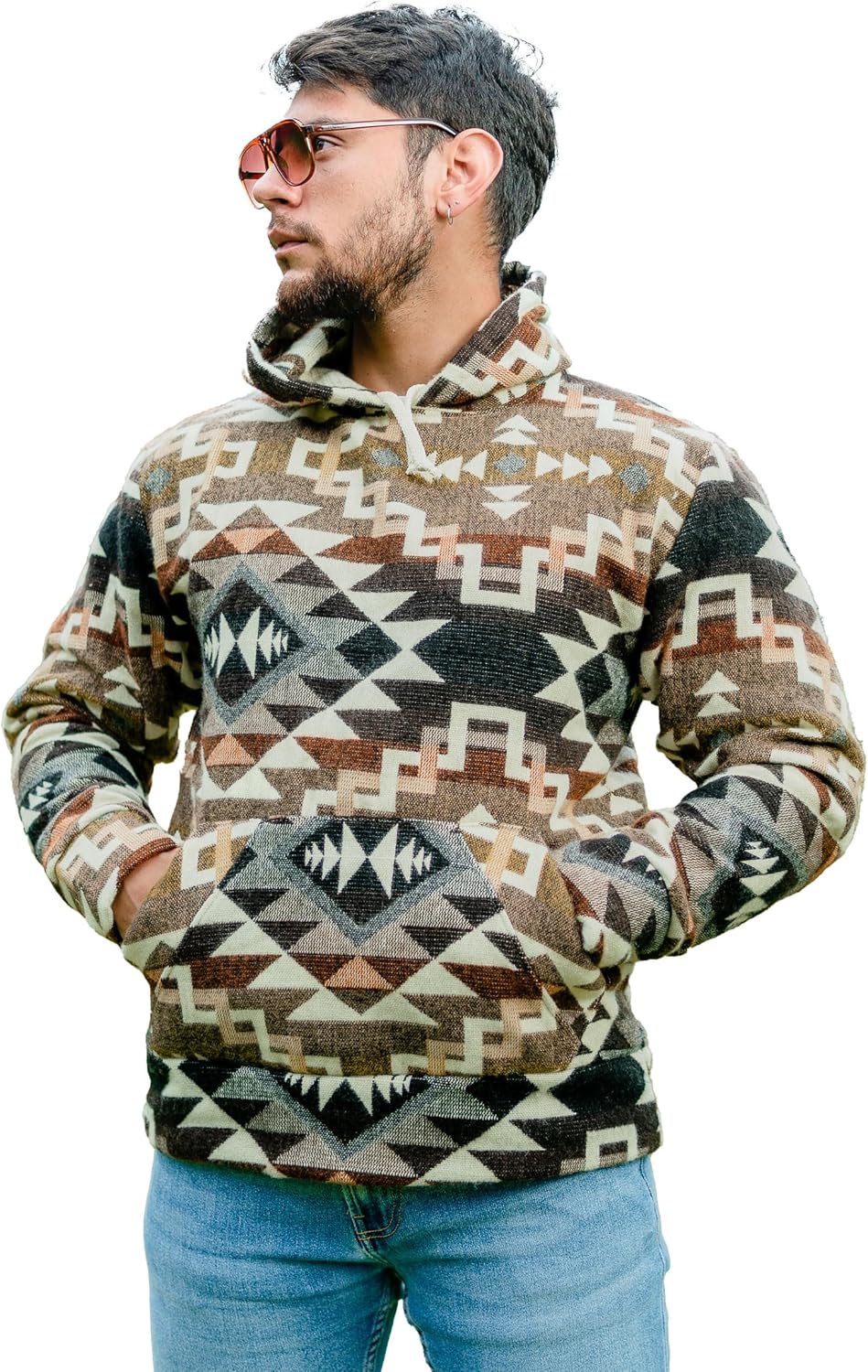 Alpaca Wool Blend Hoodie: Sherpa Lined Warmth