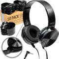 Barks Classroom Headphones 10 Pack Stealth - Durable On-Ear Set