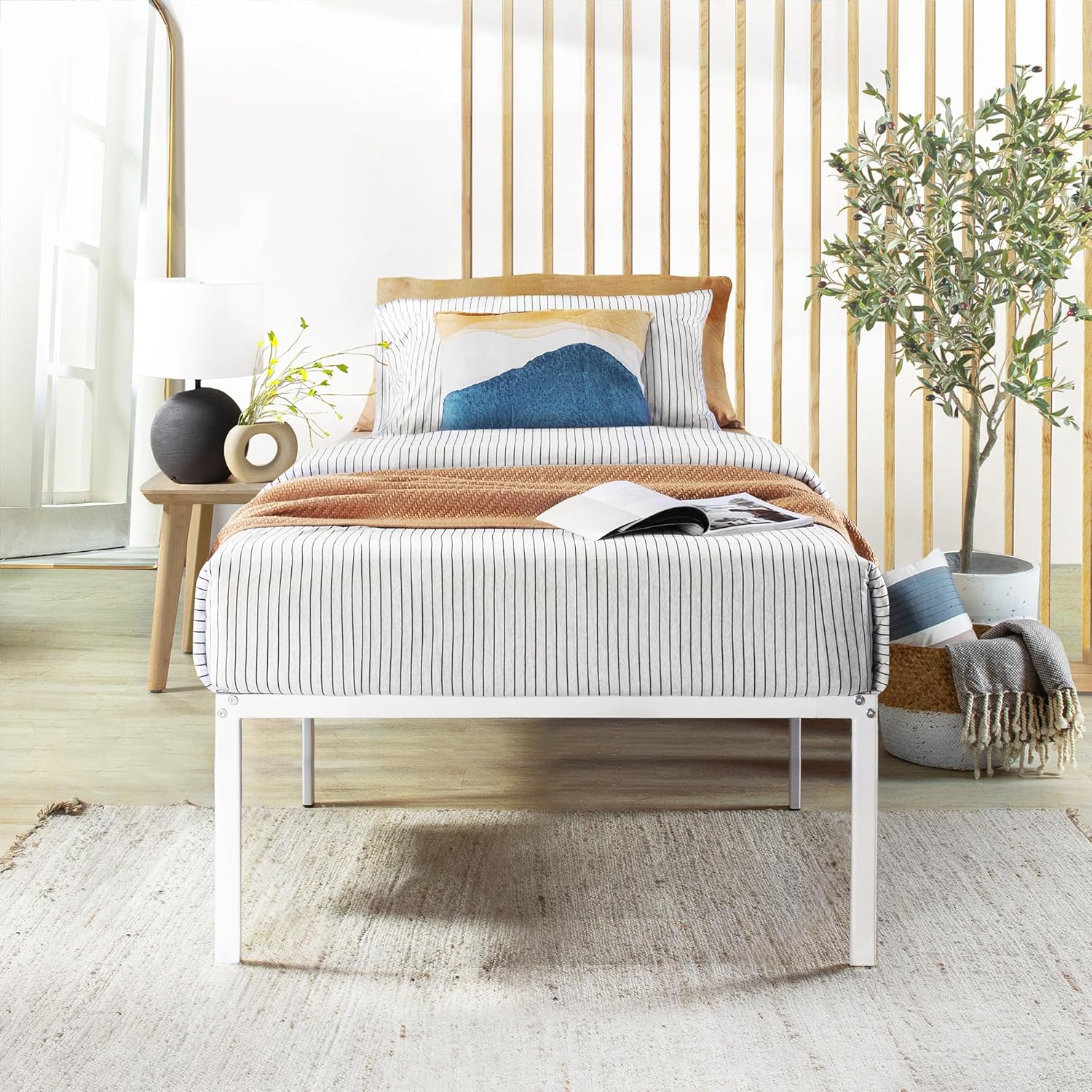 Best Price Mattress 18 Inch Metal Platform Bed Frame for Twin