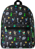 Minecraft Backpack for Boys Kids Teens - Comfortable School Daypack