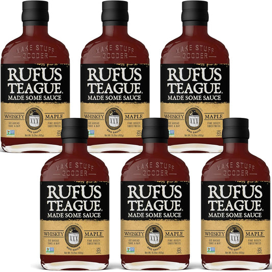 Rufus Teague Whiskey Maple BBQ Sauce - Bold Flavor, Gluten-Free
