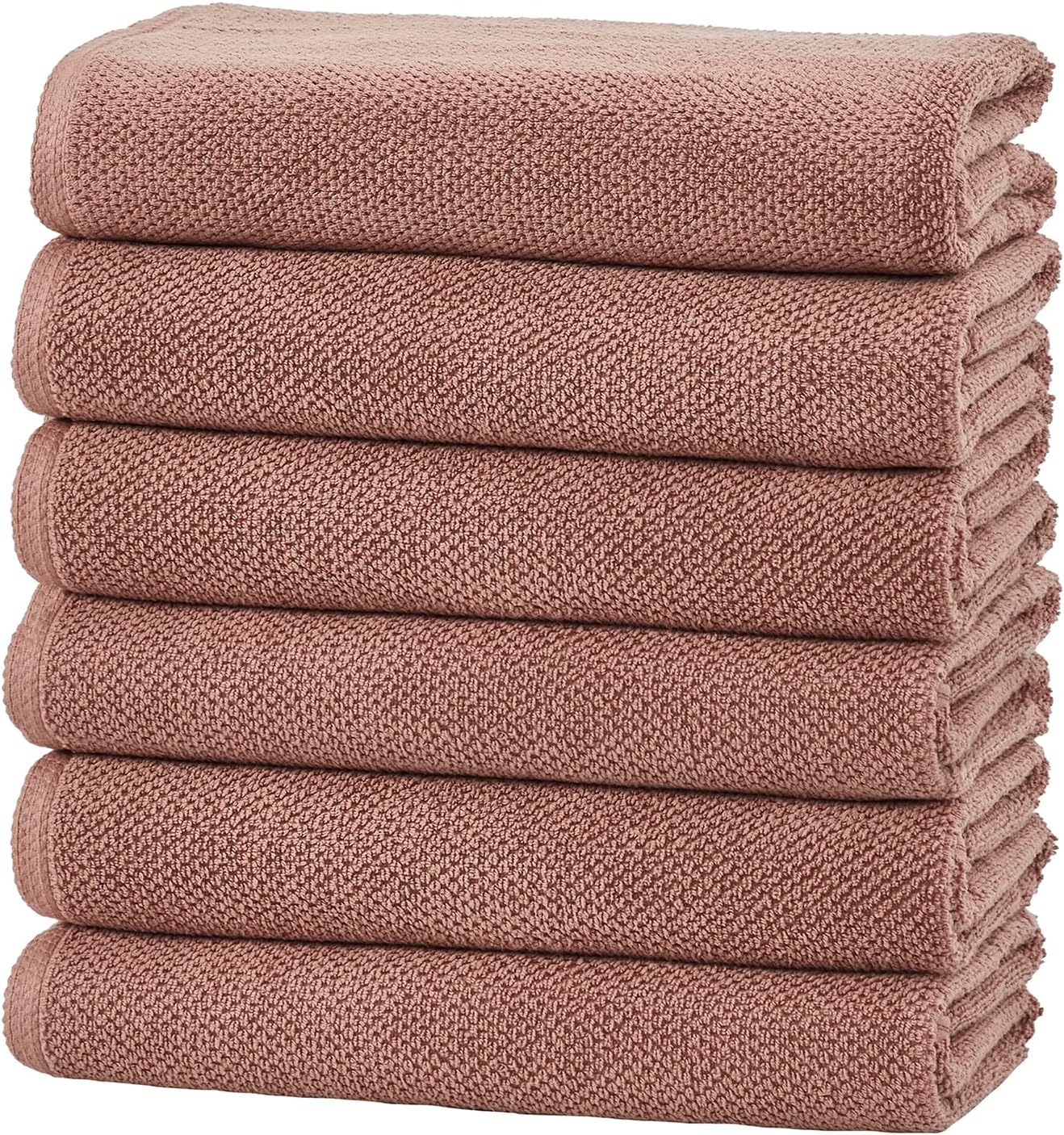 Great Bay Home Pink Hand Towel Set 100% Cotton 6-Pack Review