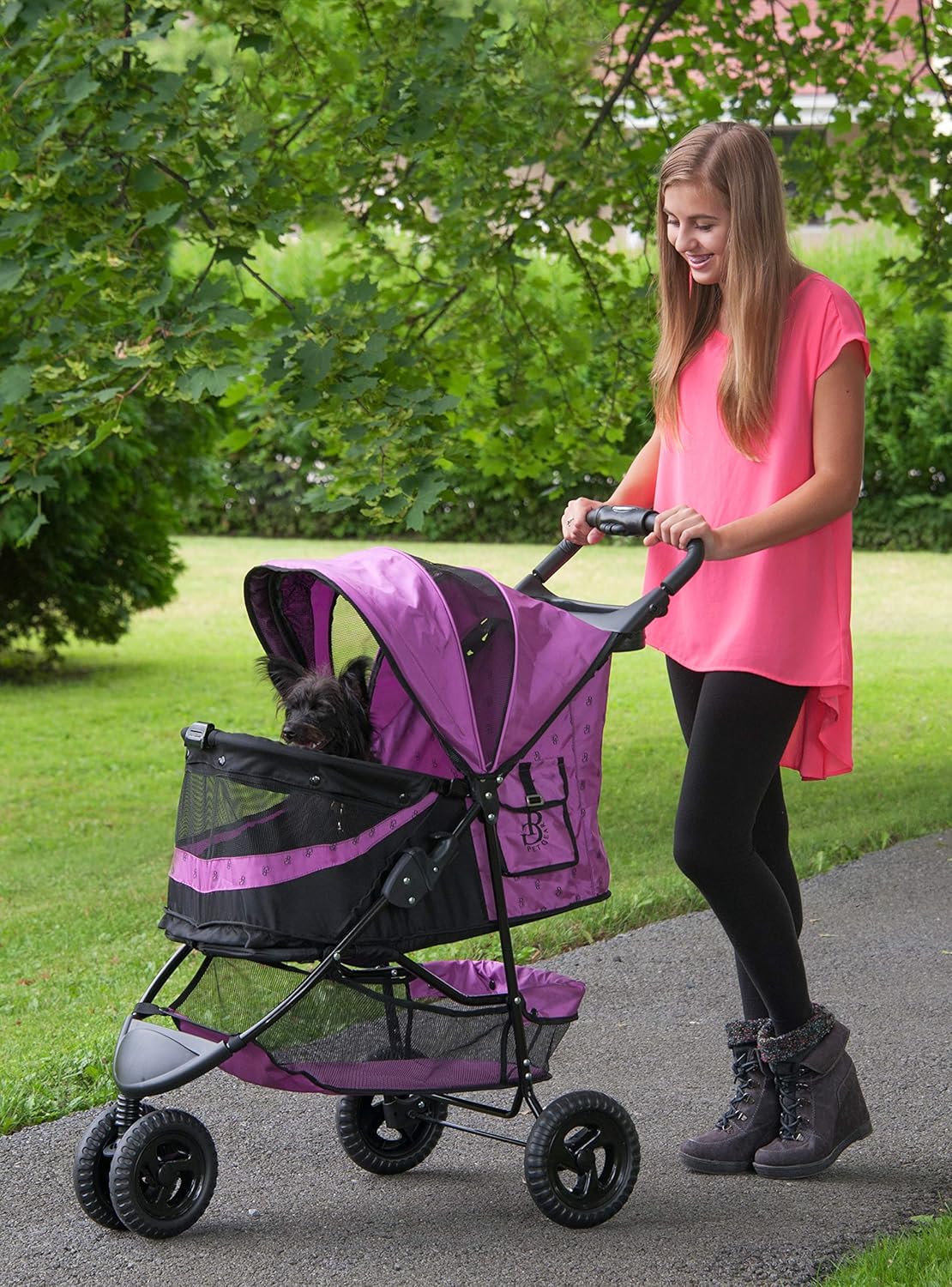 Pet Gear No-Zip Special Edition 3 Wheel Pet Stroller for Pets