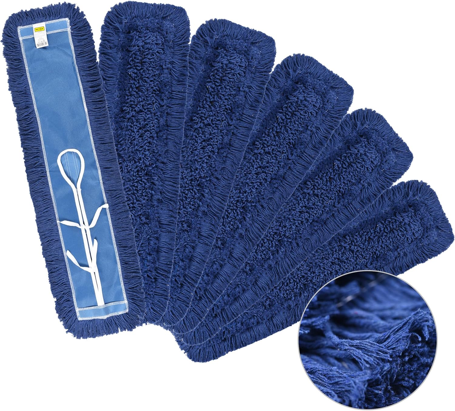 24ft' Industrial Strength Cotton Dust Mop Refill for Floors