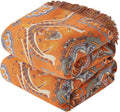 Boho Throw Blanket for Couch Sofa Bed 60x80 - Soft 100% Cotton Quilt