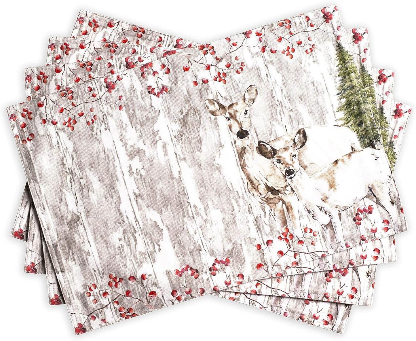 Maison d' Hermine Placemats Set of 4 for Elegant Dining Decor