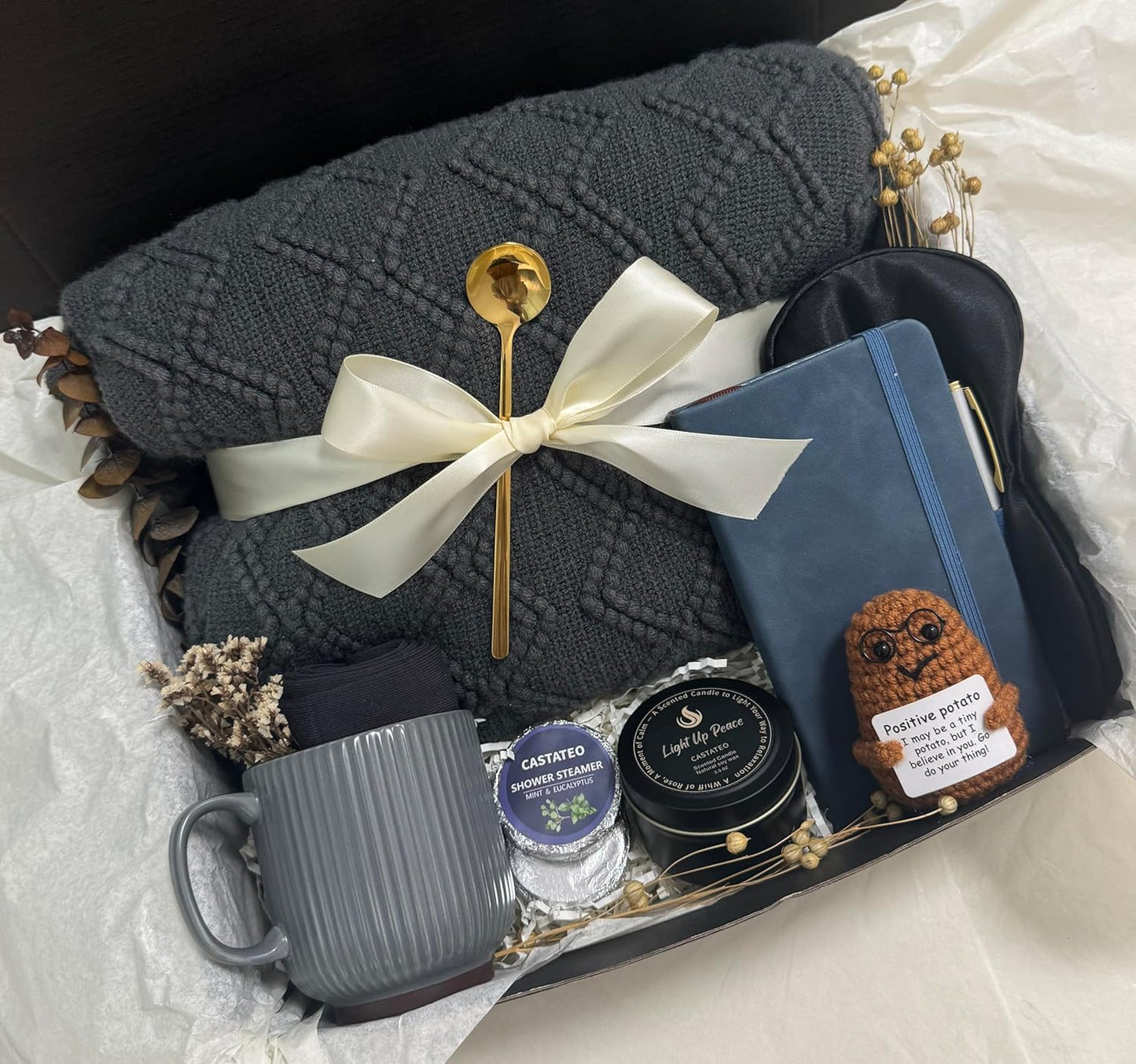 Get Well Soon Gift Baskets for Men and Women - Self Care Package