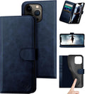 Leather Wallet Case for iPhone 14 Pro Max 6.7ft - RFID Card Folio