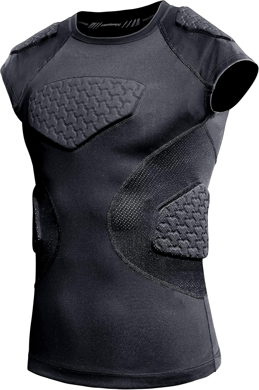 COOLOMG Youth Football Padded Shirt for Ultimate Protection