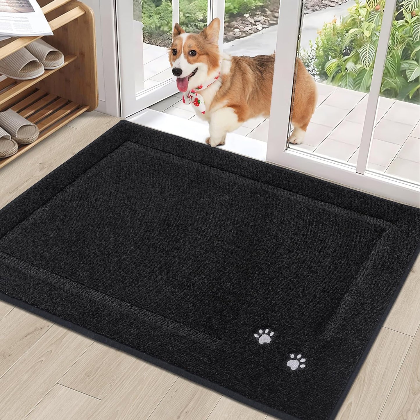 BEQHAUSE Dog Door Mat for Muddy Paws 32in x 48in Soft Rug