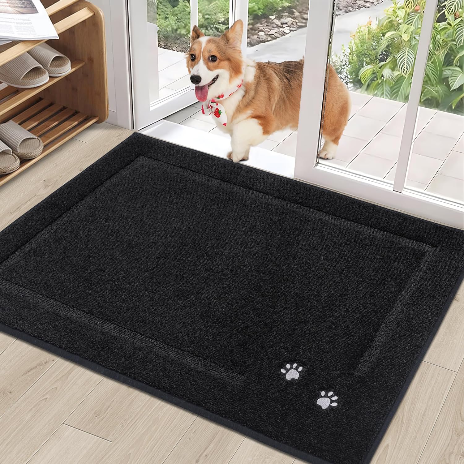 BEQHAUSE Dog Door Mat for Muddy Paws 32in x 48in Soft Rug