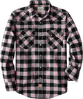 Long Sleeve Plaid Flannel Shirt for Men by Dubinik for Comfort