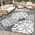 LuxStep Outdoor Rug Waterproof Reversible Patio Mat 5ft x 8ft - Easy