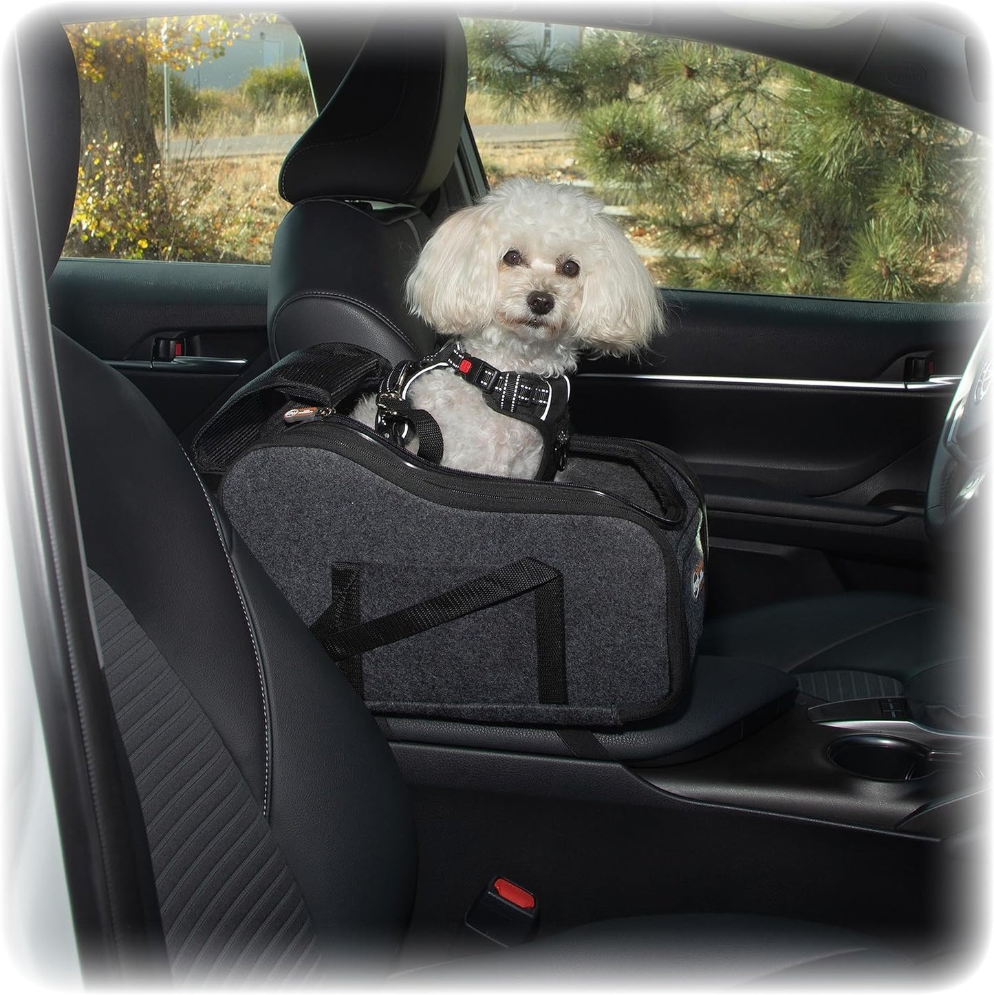 K&H Luxury Portable Dog Car Seat - Safe Travel for Pets