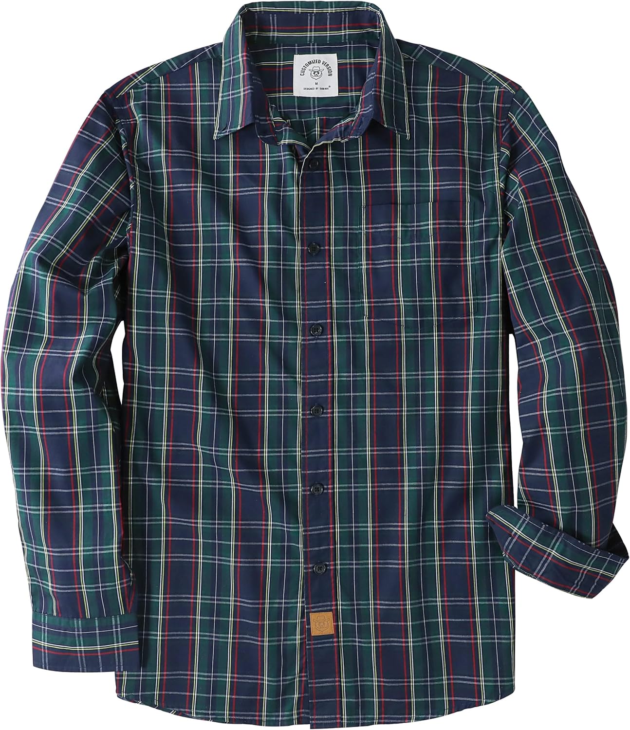 Dubinik Mens Long Sleeve Button Up Shirts for Casual Style