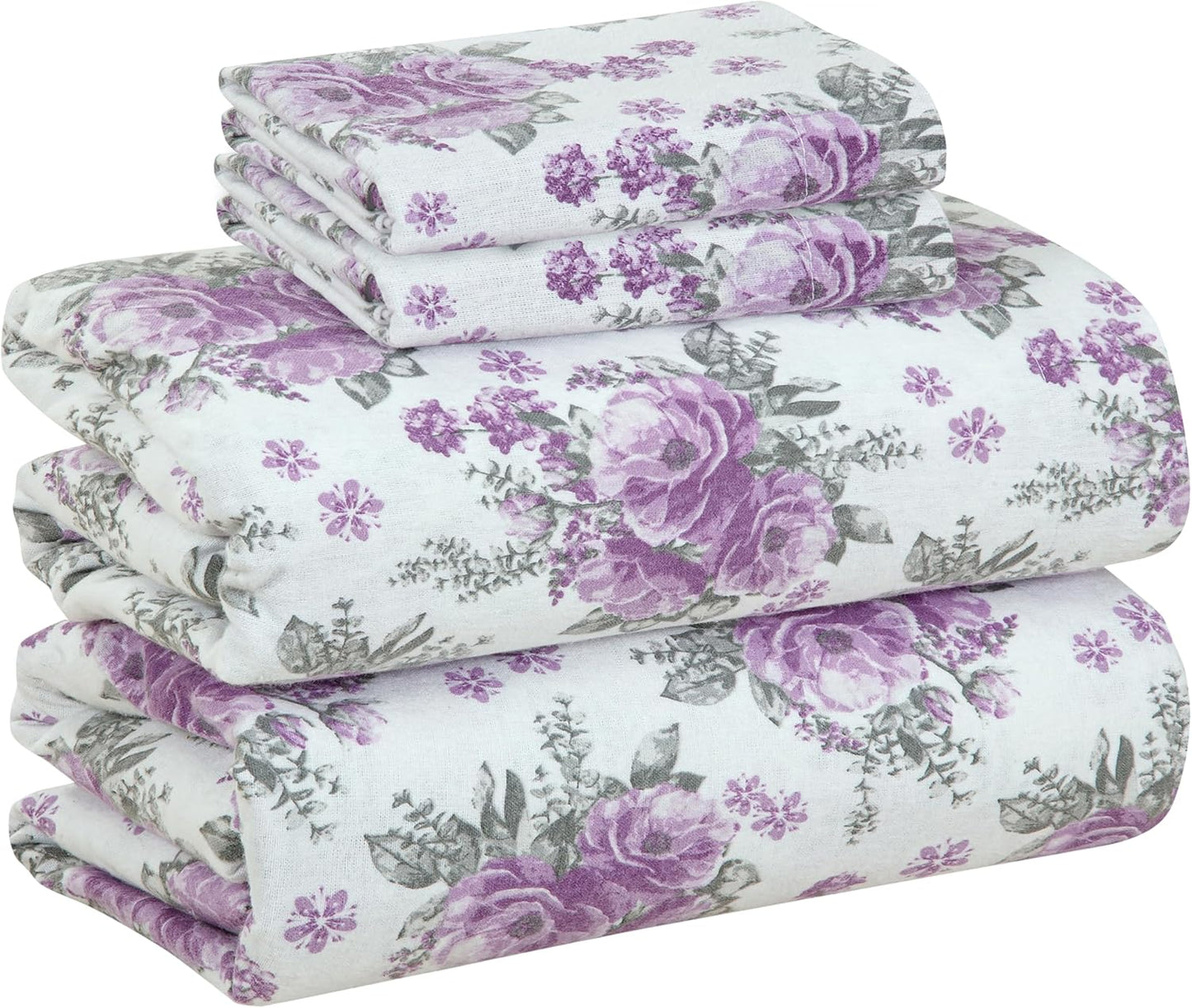 Bliss Casa King Size Flannel Sheets Set - Ultra Soft Comfort
