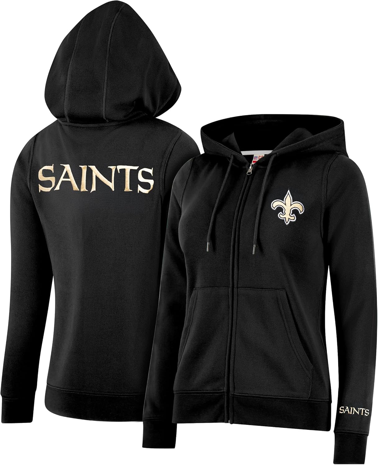 Ultra Game Women's Full Zip Marl Knit Hoodie for NFL Fans