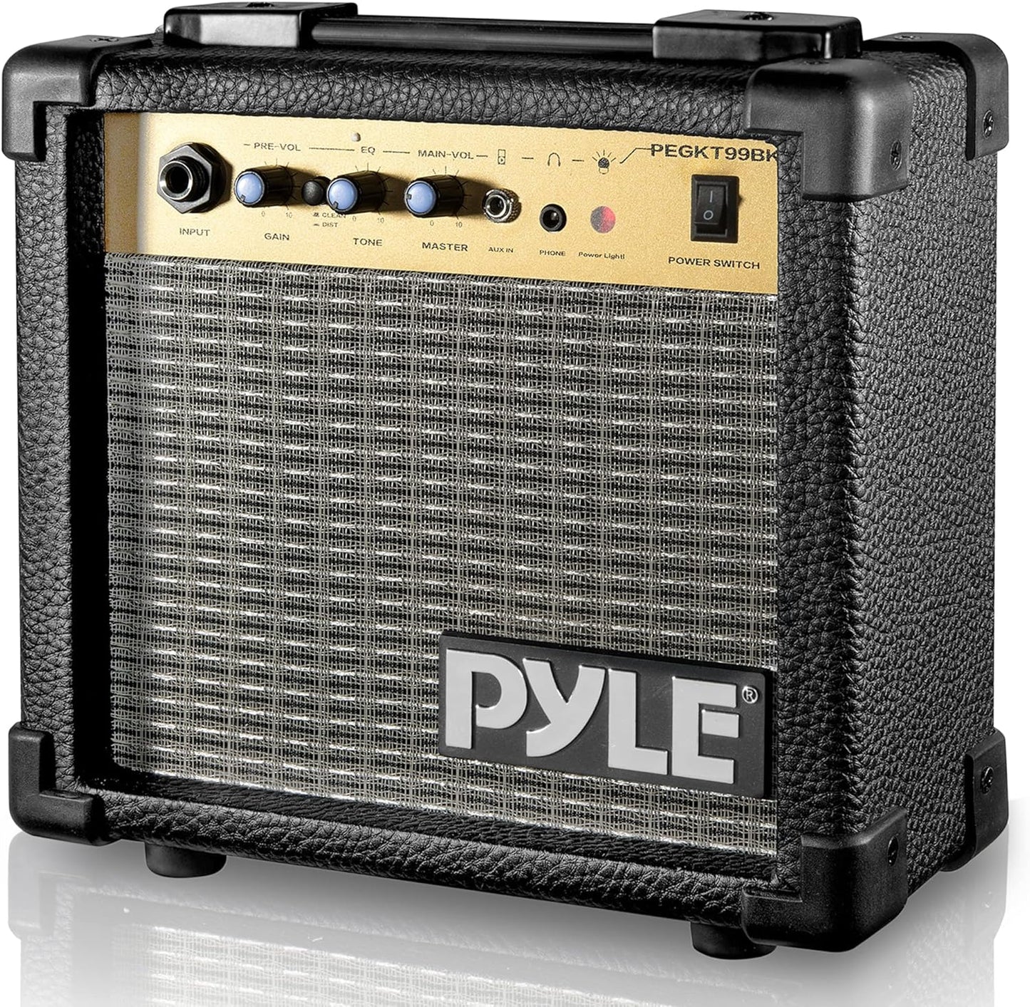 Pyle 10W Portable Guitar Amp with Distortion & Headphone Output