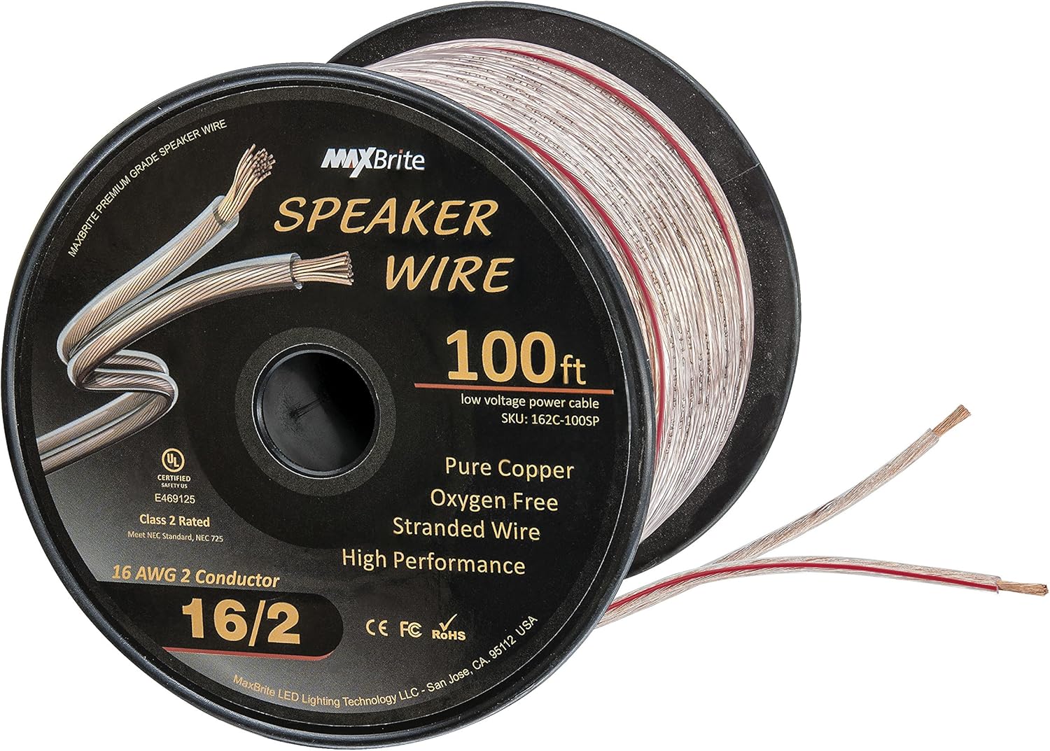 High Performance 16 Gauge Speaker Wire for Clear Sound Quality