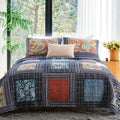 King Size Cotton Quilt Set - Breathable Lightweight Comforter Set