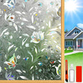 Rainbow Window Privacy Film 35.4in x 157.4in - Stained Glass