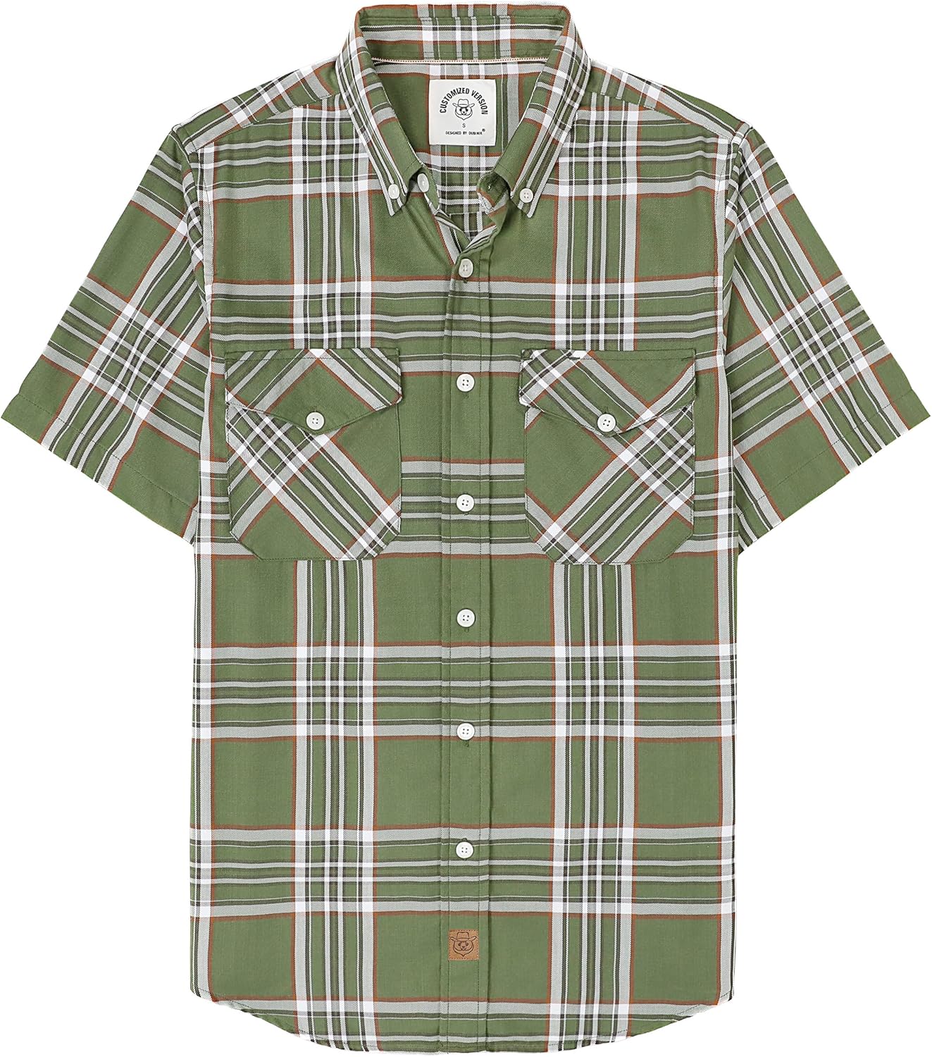 Dubinik Mens Short Sleeve Button Down Shirts for Casual Wear