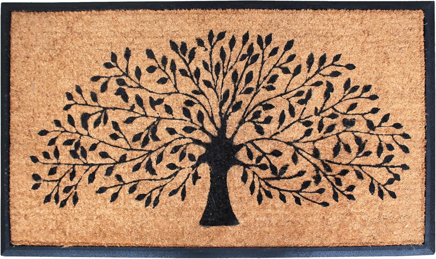 Natural Coir Flocked Doormat for Heavy Duty Entryways