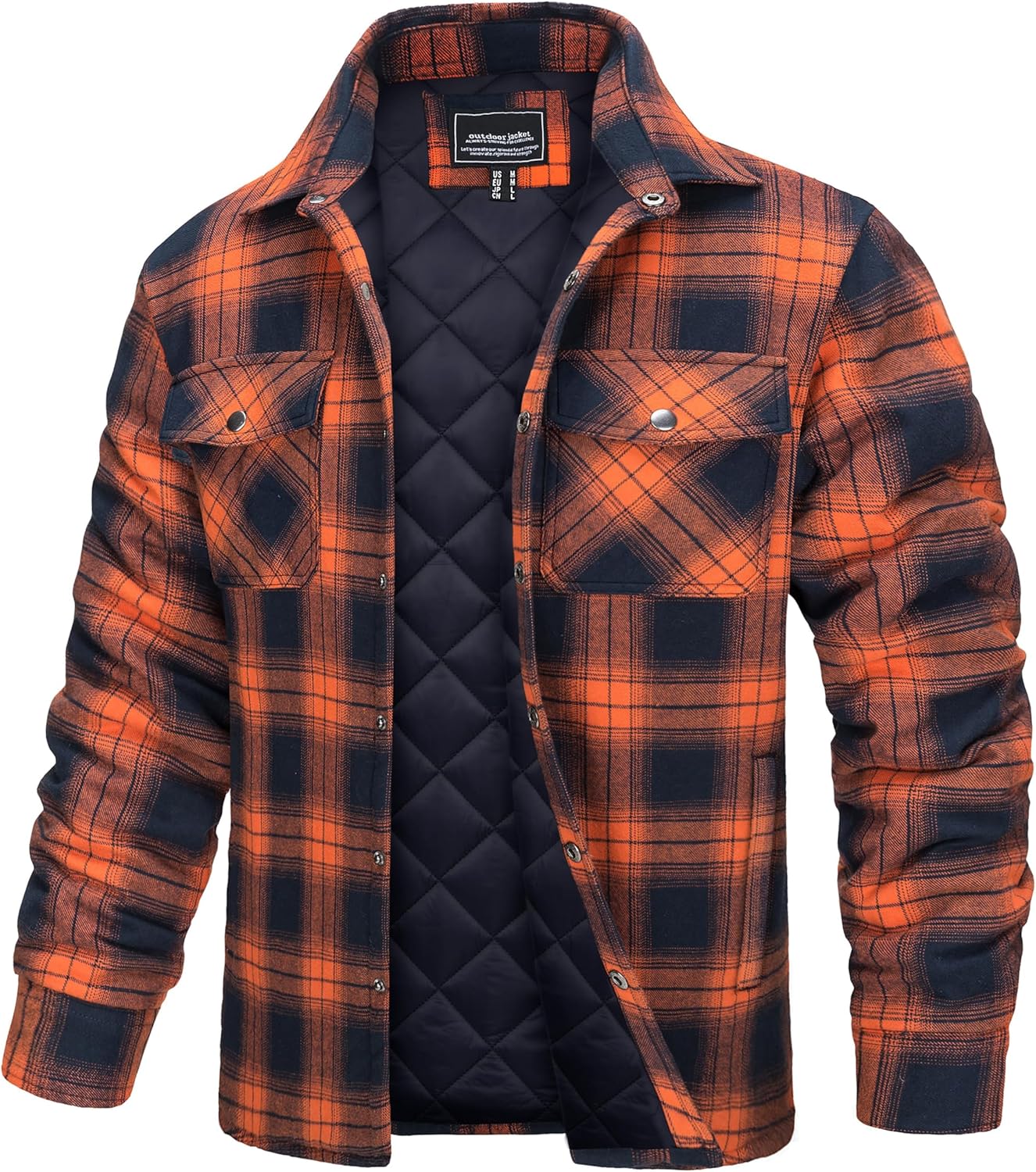 TACVASEN Men's Flannel Shirt Jacket for Ultimate Comfort