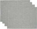Pure Linen Chambray Grey Placemats Set of 4 - Athena