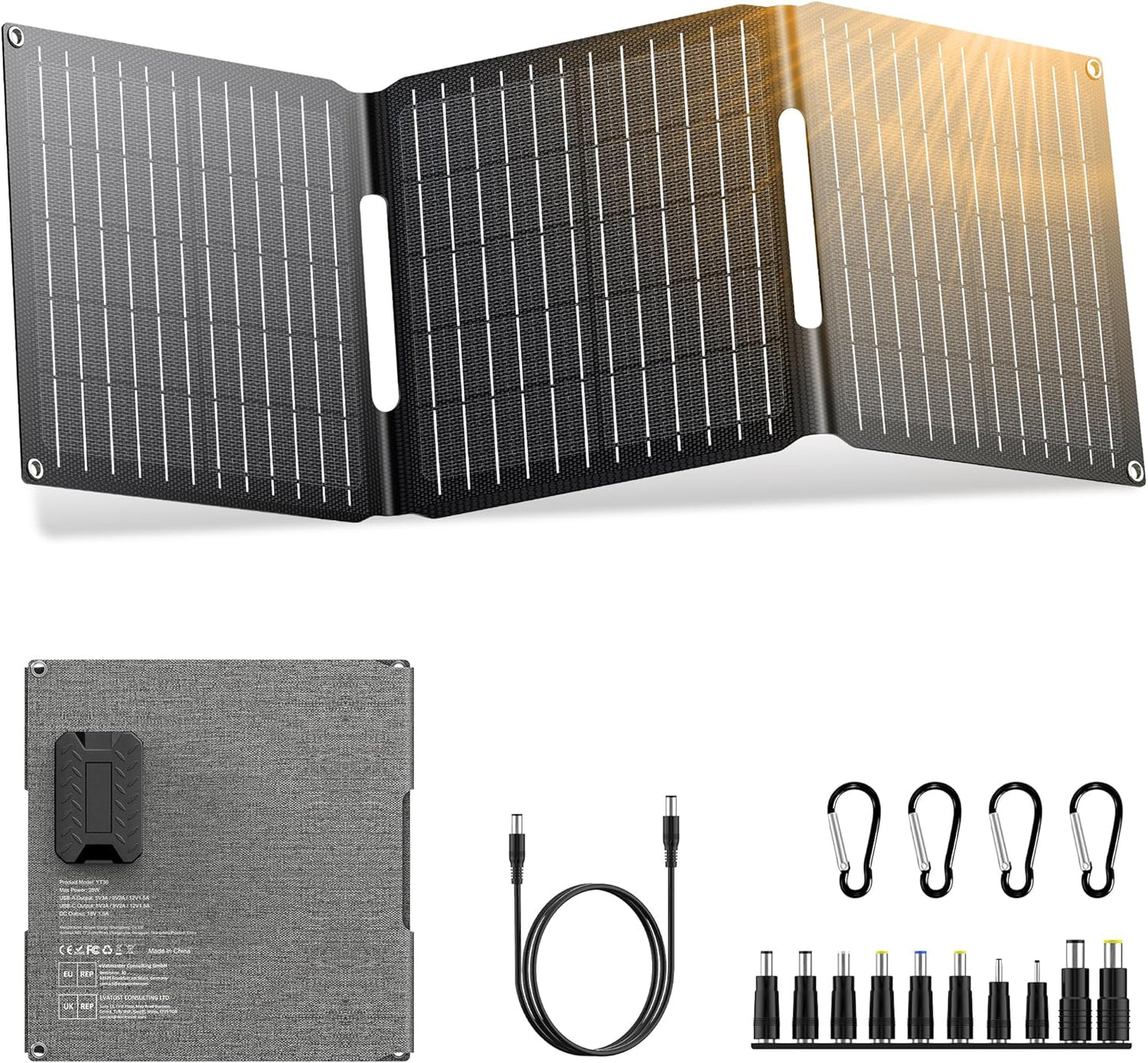 30W Solar Charger: Power On-the-Go!