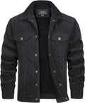 TACVASEN Men's Corduroy Jacket Fleece Sherpa Lined - Warm Casual