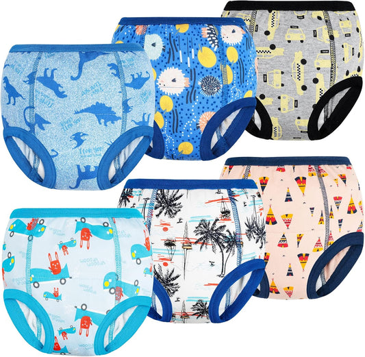 MooMoo Baby Potty Training Underwear for Boys - 6 Pack Cotton