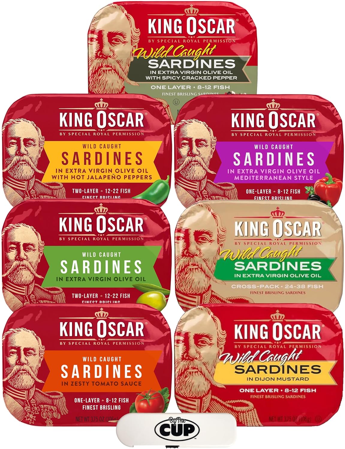 King Oscar Wild Caught Sardines Variety Pack with Toothpicks