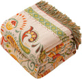 Boho Throw Blanket Queen Size - Oversized Soft Cotton Muslin
