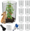 8pcs Plant Protectors from Animals - Wire Plant Cages for Garden