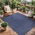 Washable Indoor Outdoor Rug 5x7 Azure Blue - Weather Resistant Area