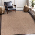 CAMILSON Easy Jute Rug 8x10 for Living Room and Patio Use