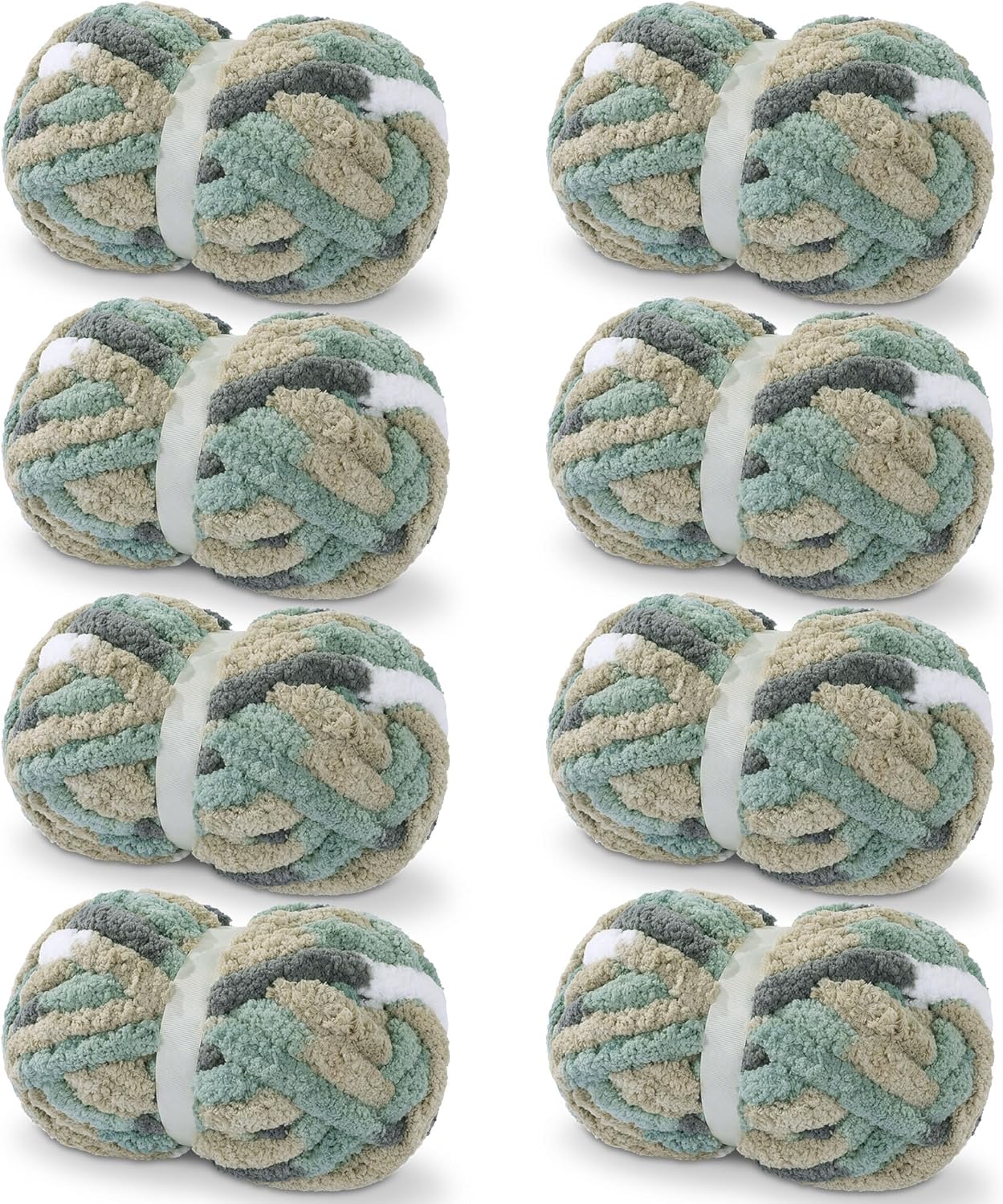 HOMBYS 8 Pack Giant Chunky Yarn for Cozy Knitting Projects