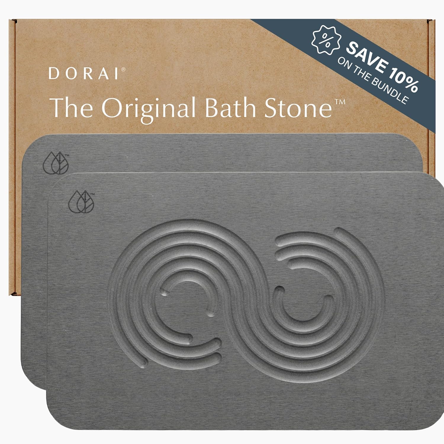 Dorai Home Bath Stone Mat - Quick-Dry Non-Slip Diatomite Mat